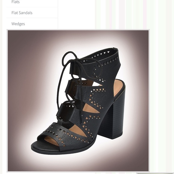 Shoes - SODA Tie up strappy heels. Size 8.5